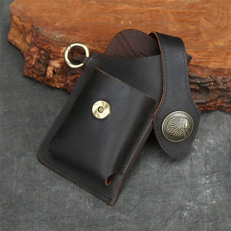 Icone™ BeltPouch: Multi-Purpose Leather Vintage Style Belt Pouch