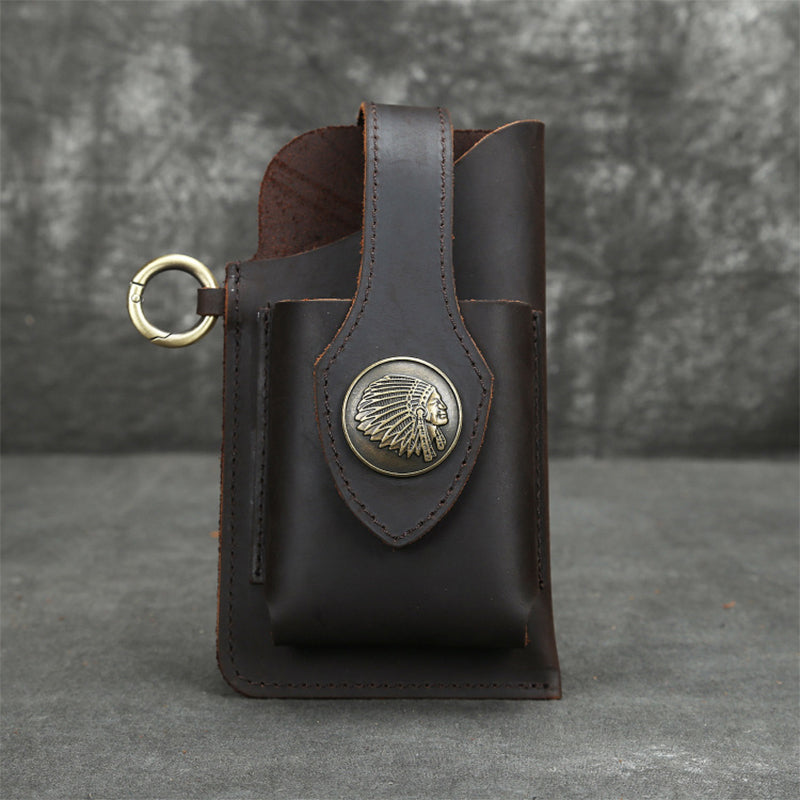 Icone™ BeltPouch: Multi-Purpose Leather Vintage Style Belt Pouch