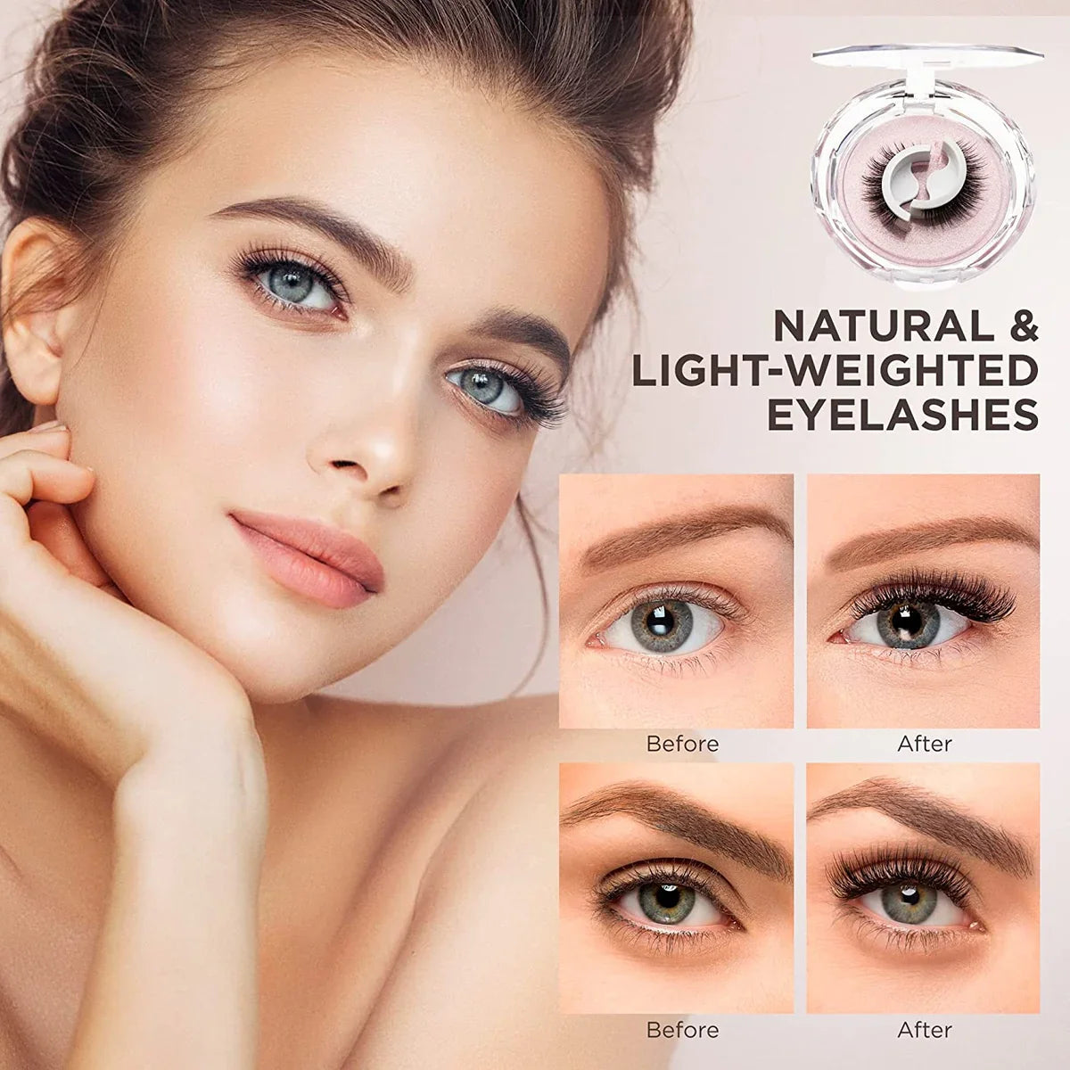 Rose® FalseLashes 1+1 FREE: Reusable Self-Adhesive Eyelashes