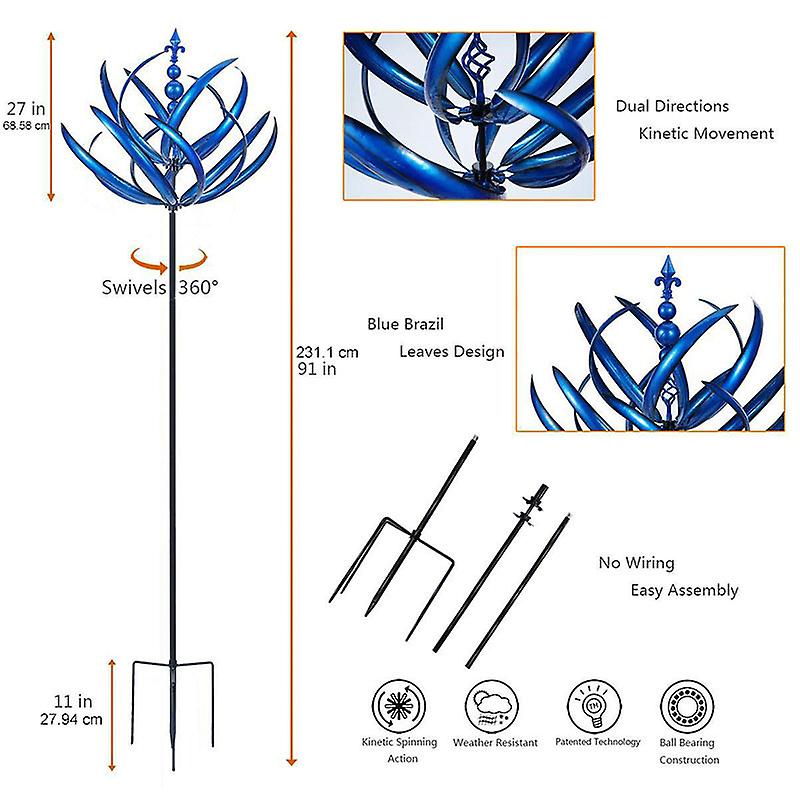 MetalTwist - Garden Metal Twist Wind Spinner