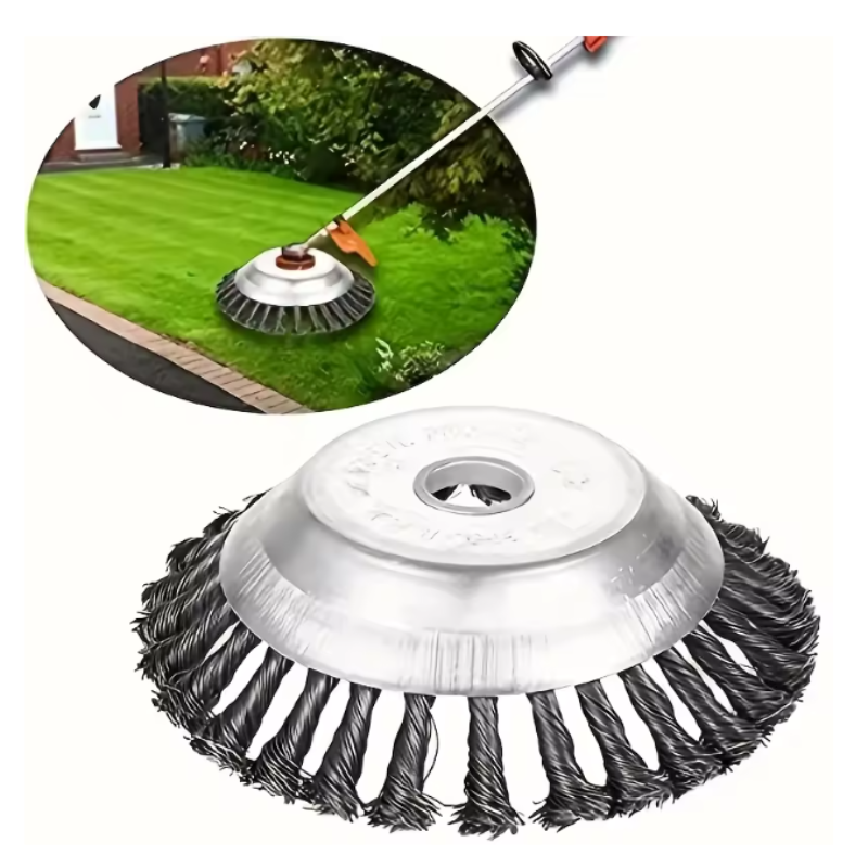 CutterHead: Heavy-Duty Steel Wire Weed Cutter 20cm Brush Head Set