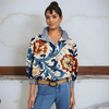 Icone™ FormalBlouse: Stylish Long-Sleeve Unique Print Formal Blouse