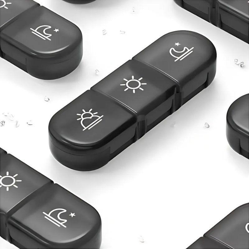 PillOrganizer 1+1 FREE: Portable Pill Organizer Daily And Weekly Medicine Storage