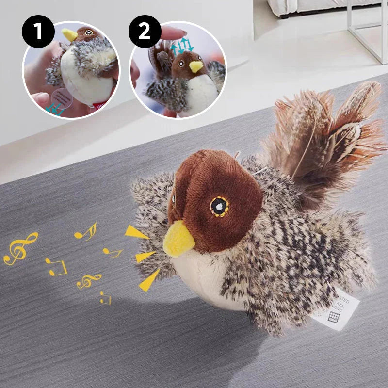 Catfri® BirdToy: Interactive Chirping Bird Toy For Cats
