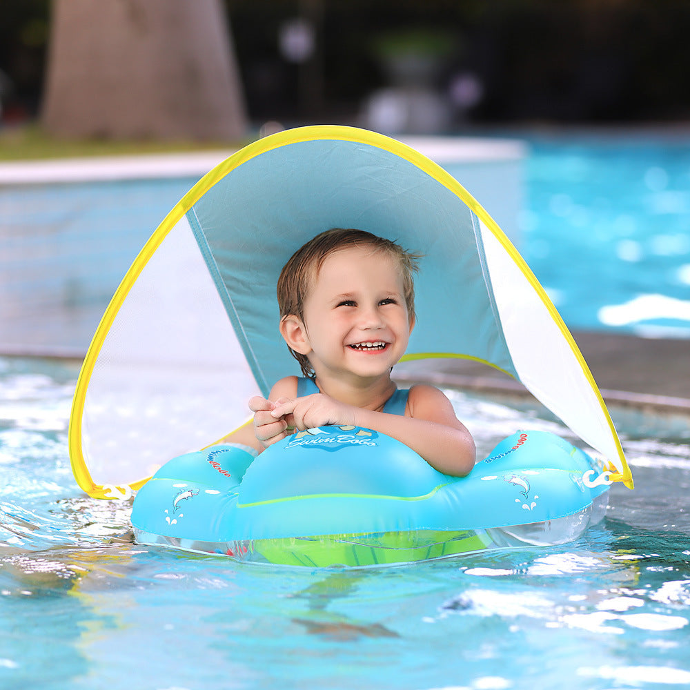 Kletshuts™ BabyFloat: Baby Pool Float With Built In Sunshade