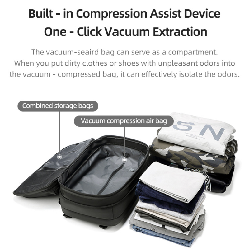Icone™ CompressionBag: Space Saver Compression Vacuum Travel Bag