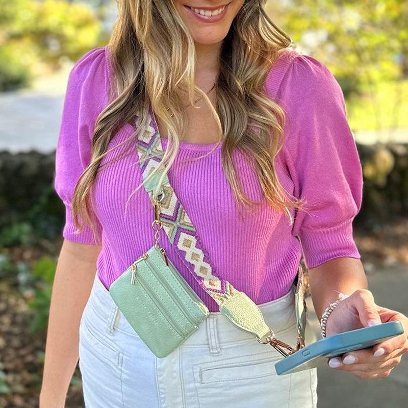 Icone™ PhoneStrap: Adjustable Crossbody Phone Strap With Pouch