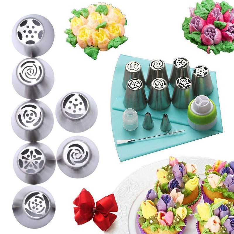 Globetrek° PipingTip: Stainless Steel Cake And Pastry Decorating Pipping Tip Set