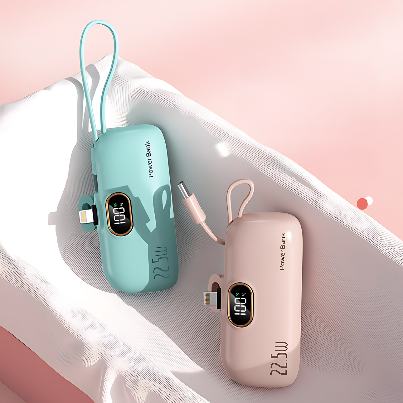 MiniCharge - Modern Stylish Portable Dual Port Mini Power Bank