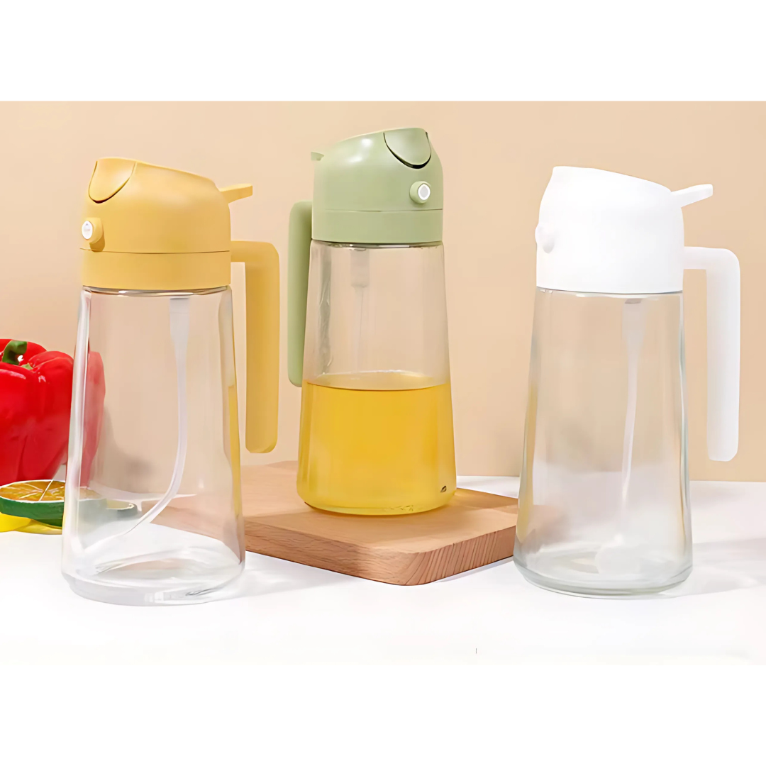 Globetrek° OilDispenser 1+1 FREE: 2 In 1 Pour And Spray Glass Oil And Liquid Dispenser