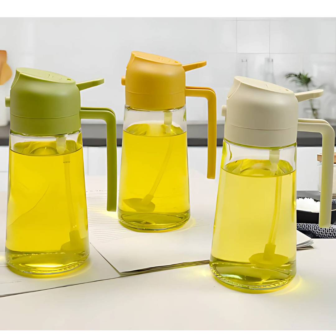 Globetrek° OilDispenser 1+1 FREE: 2 In 1 Pour And Spray Glass Oil And Liquid Dispenser