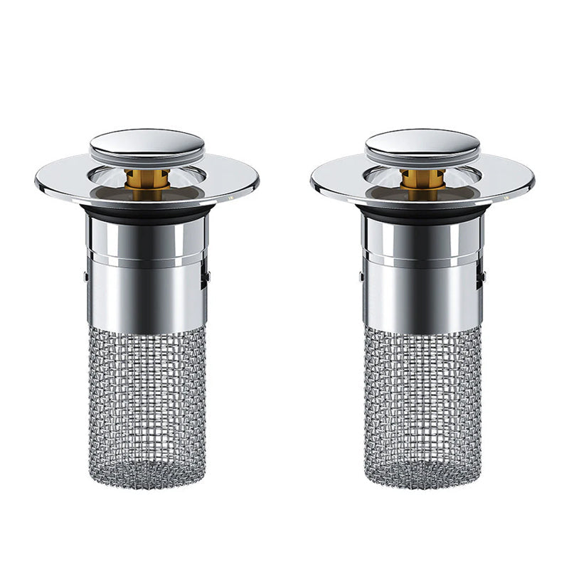 Globetrek° PopUpFilter 1+1 FREE: Stainless Steel Pop Up Drain Filter