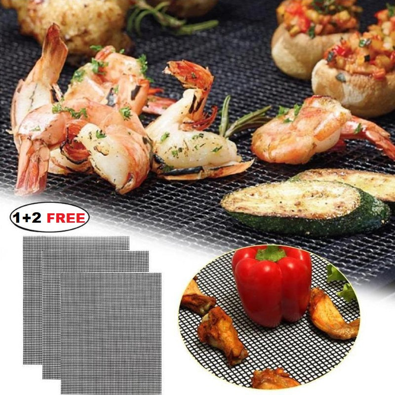 Globetrek° GrillNet: Reusable Heat Resistant Non-Stick BBQ Grill Net