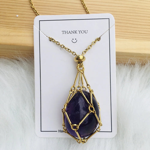 Jewelance™ - Adjustable Crystal Stone Holder Necklace