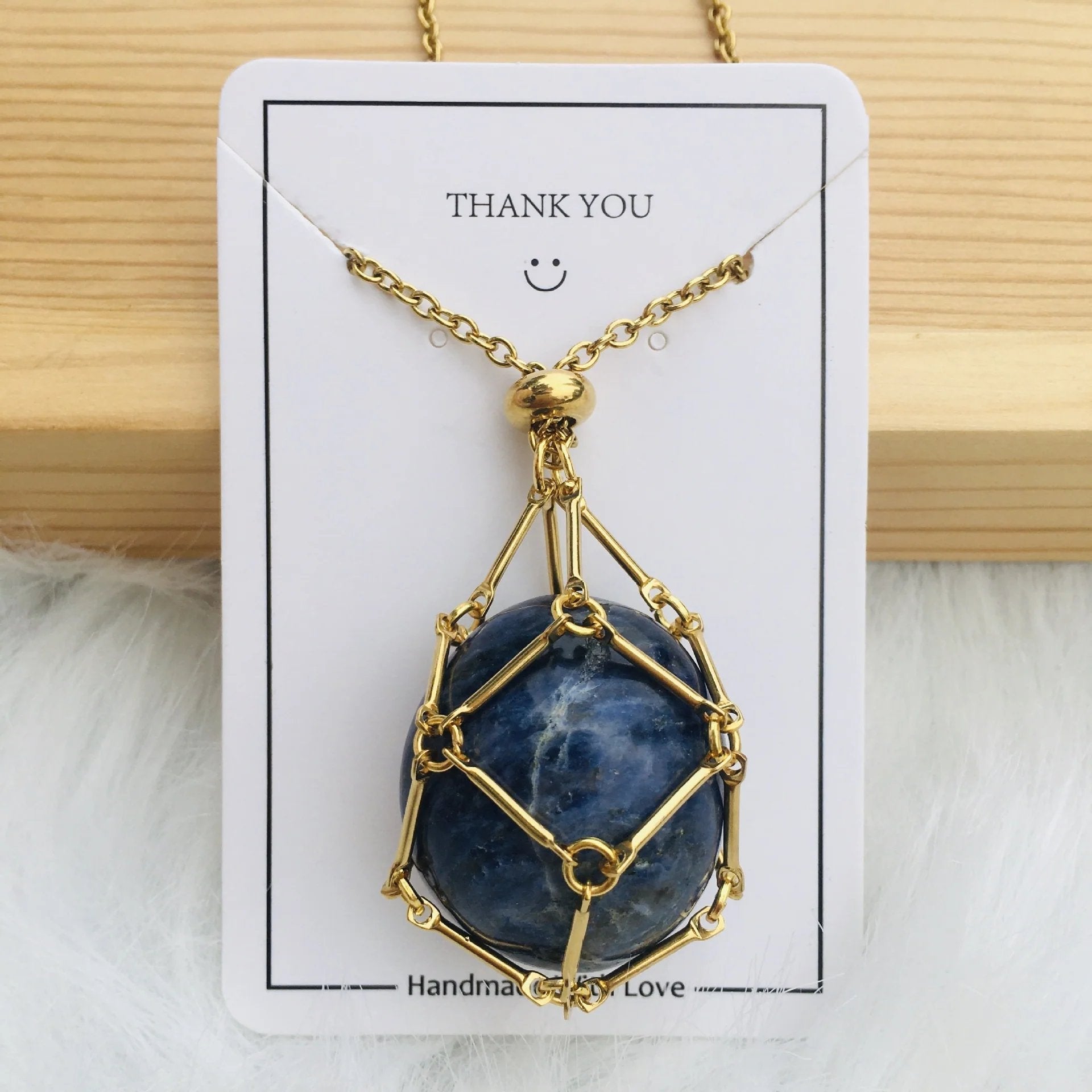 Jewelance™ - Adjustable Crystal Stone Holder Necklace