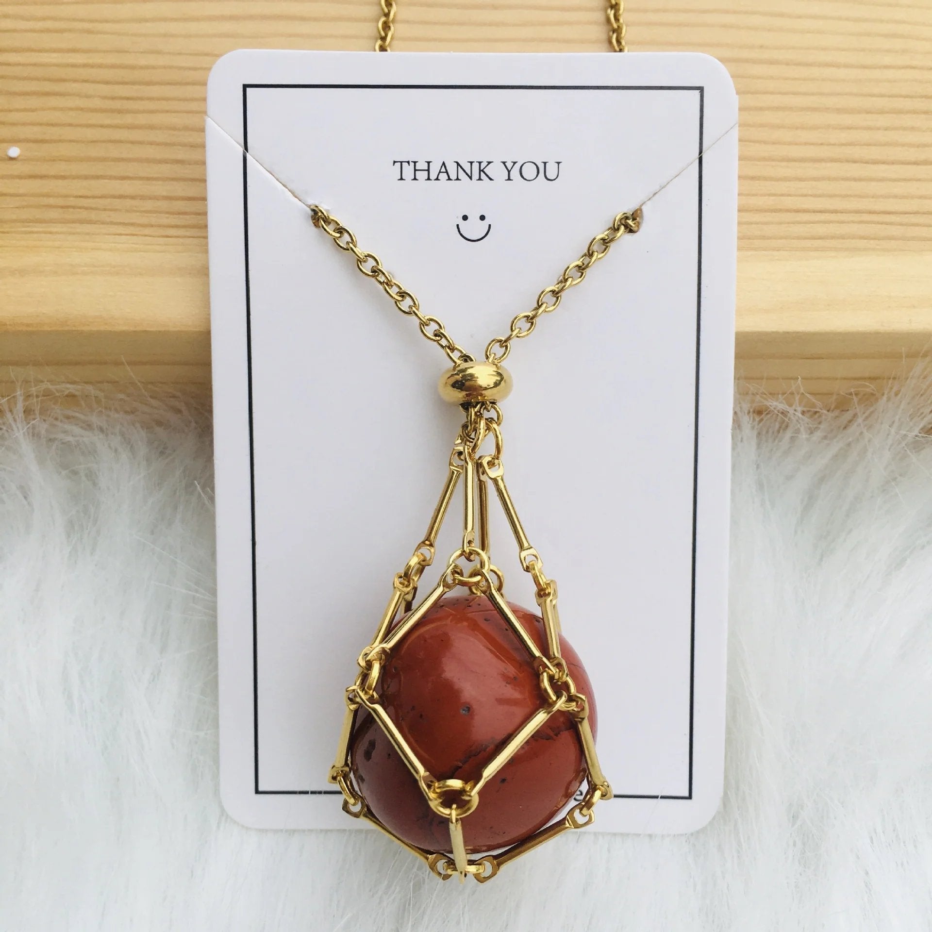 Jewelance™ - Adjustable Crystal Stone Holder Necklace