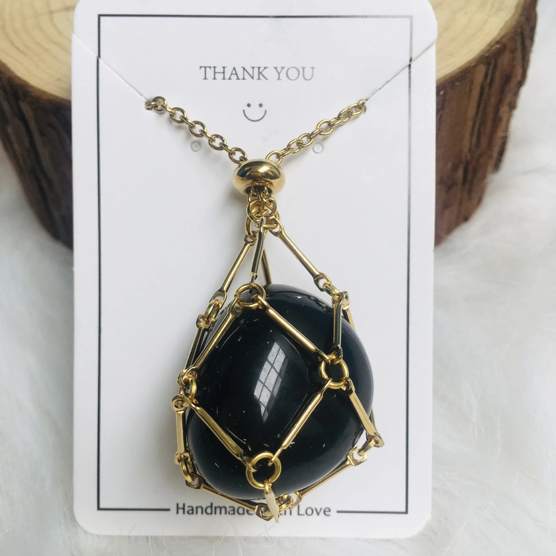 Jewelance™ - Adjustable Crystal Stone Holder Necklace