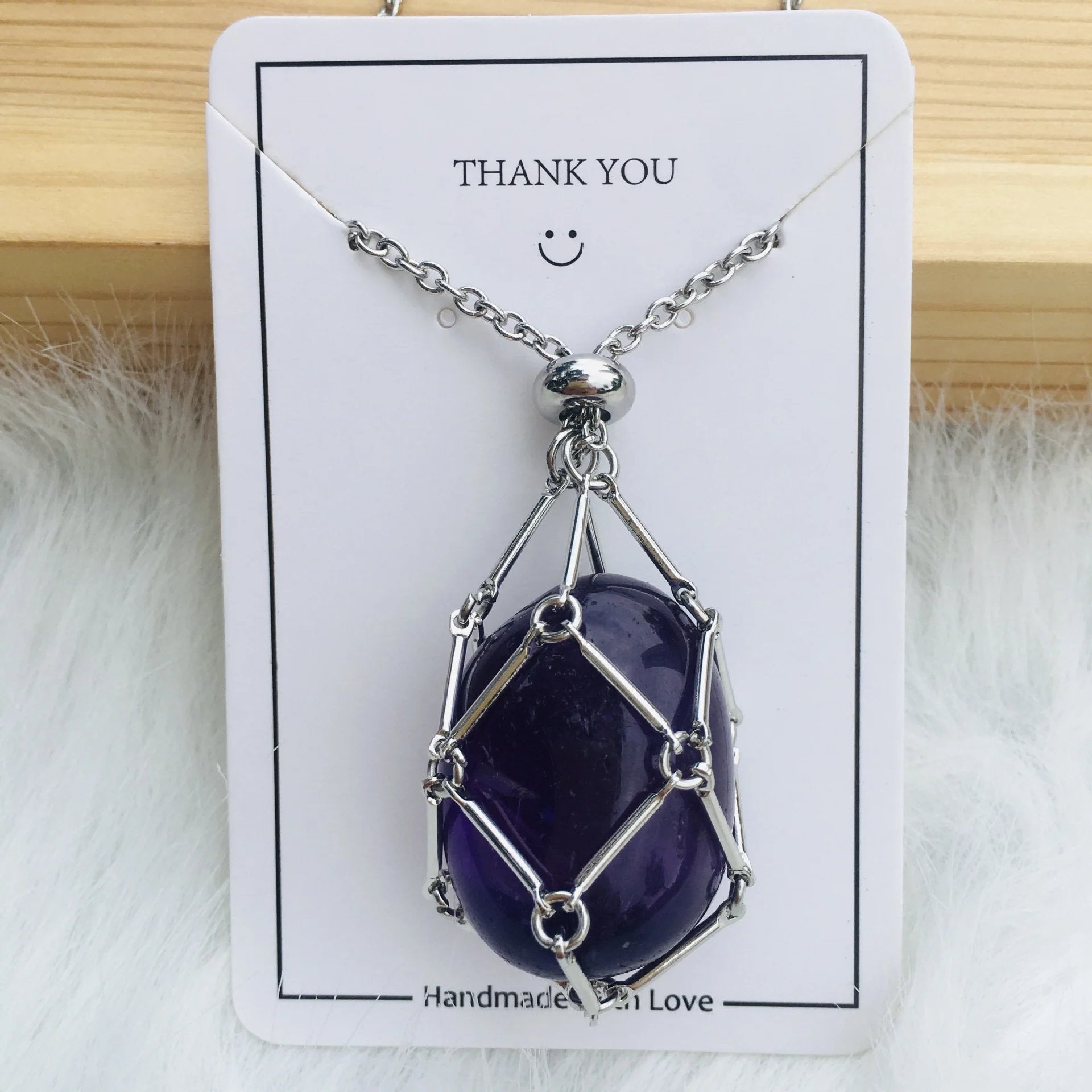 Jewelance™ - Adjustable Crystal Stone Holder Necklace