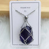 Jewelance™ - Adjustable Crystal Stone Holder Necklace