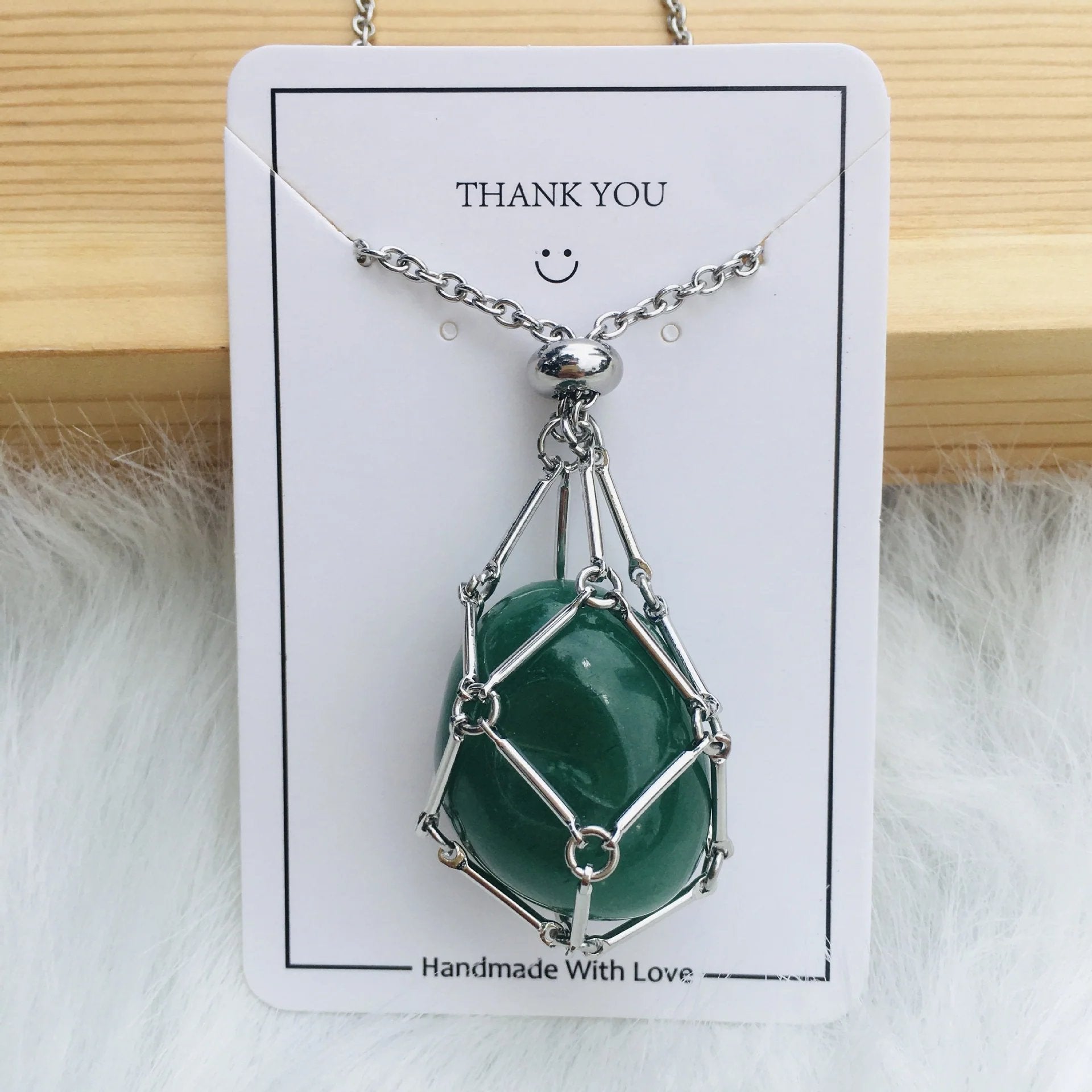 Jewelance™ - Adjustable Crystal Stone Holder Necklace