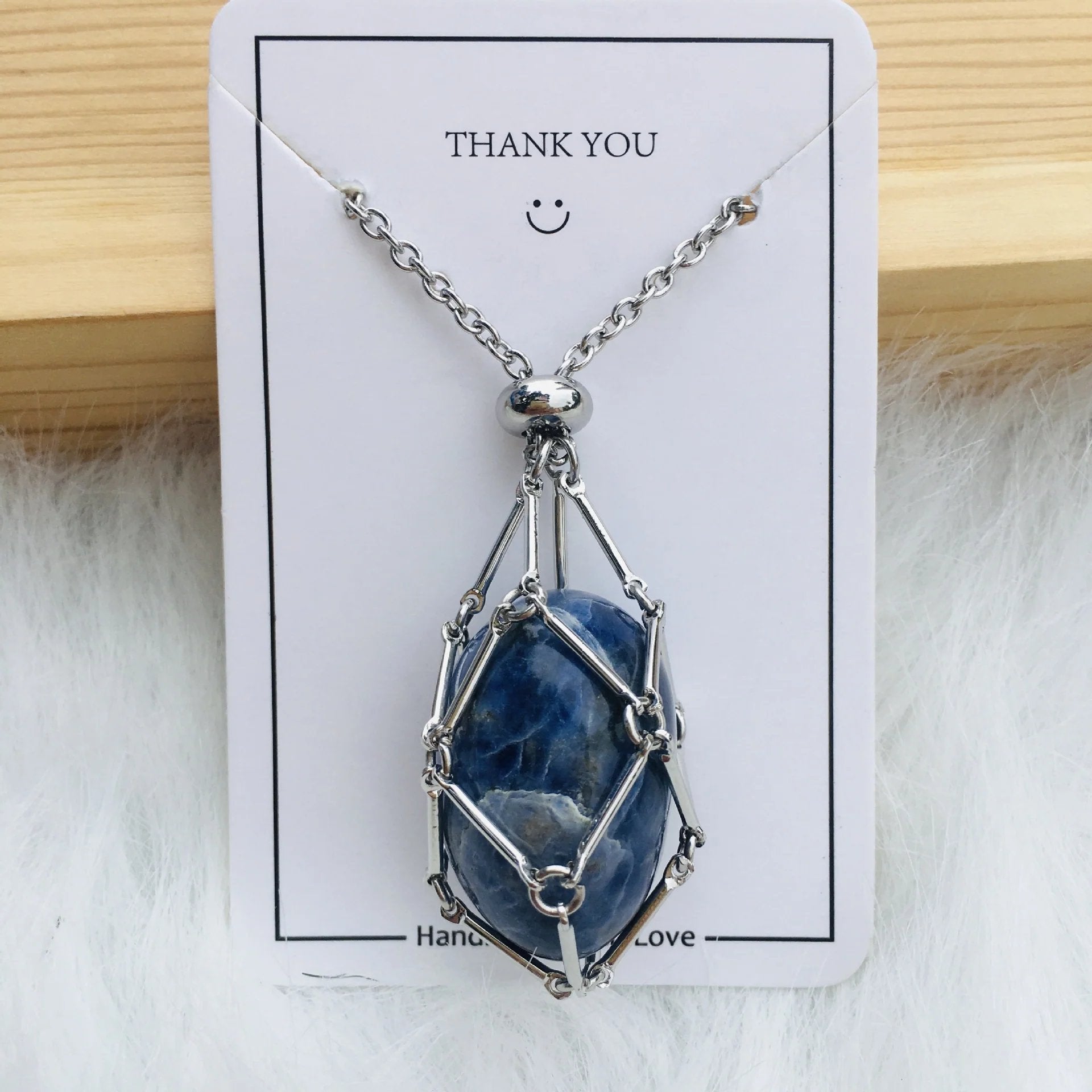 Jewelance™ - Adjustable Crystal Stone Holder Necklace