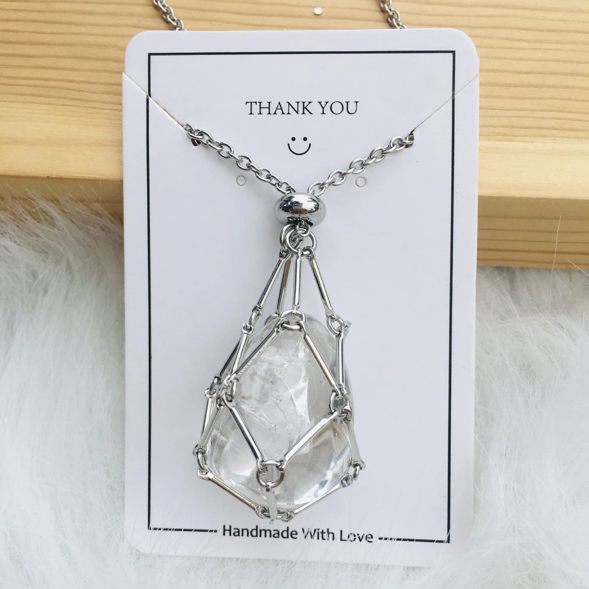 Jewelance™ - Adjustable Crystal Stone Holder Necklace
