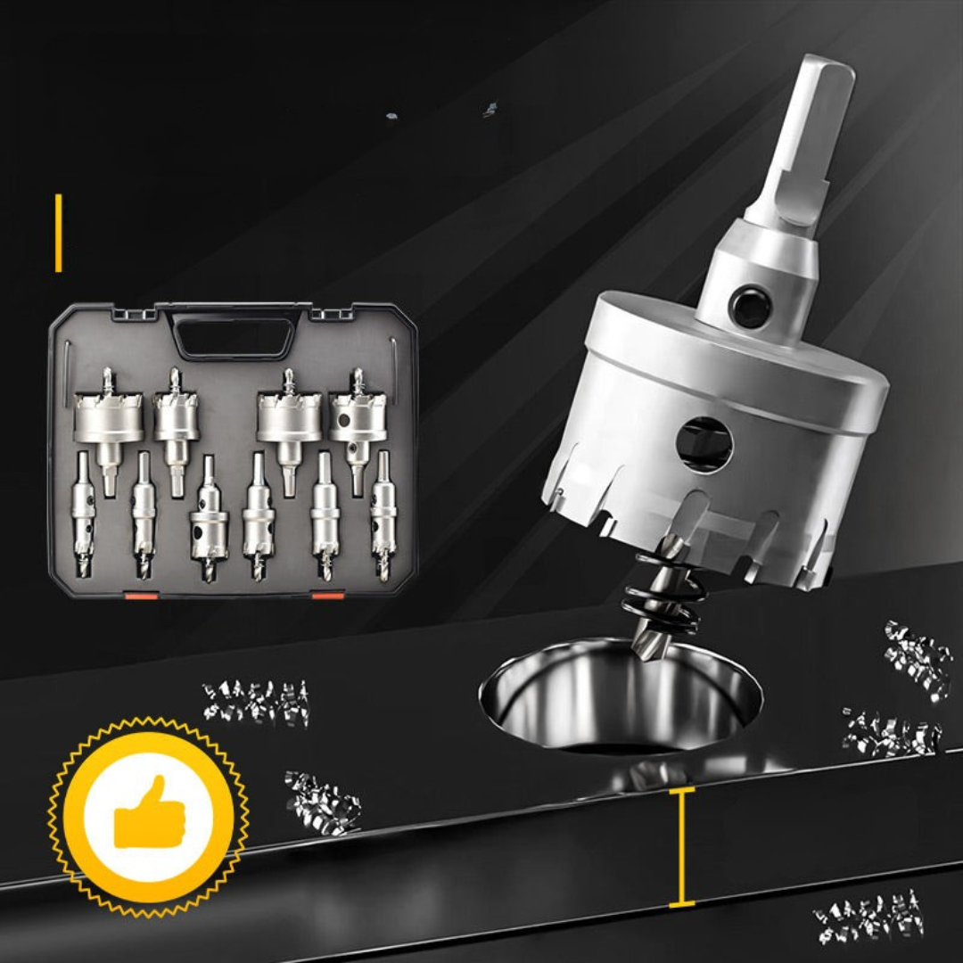 MetalDrill - Carbide Tip Metal Hole Drill Bit Cutter Set