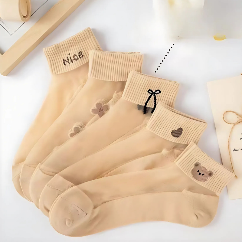 Happy™ MeshSocks: Breathable Comfortable Fun Design Mesh Ankle Socks