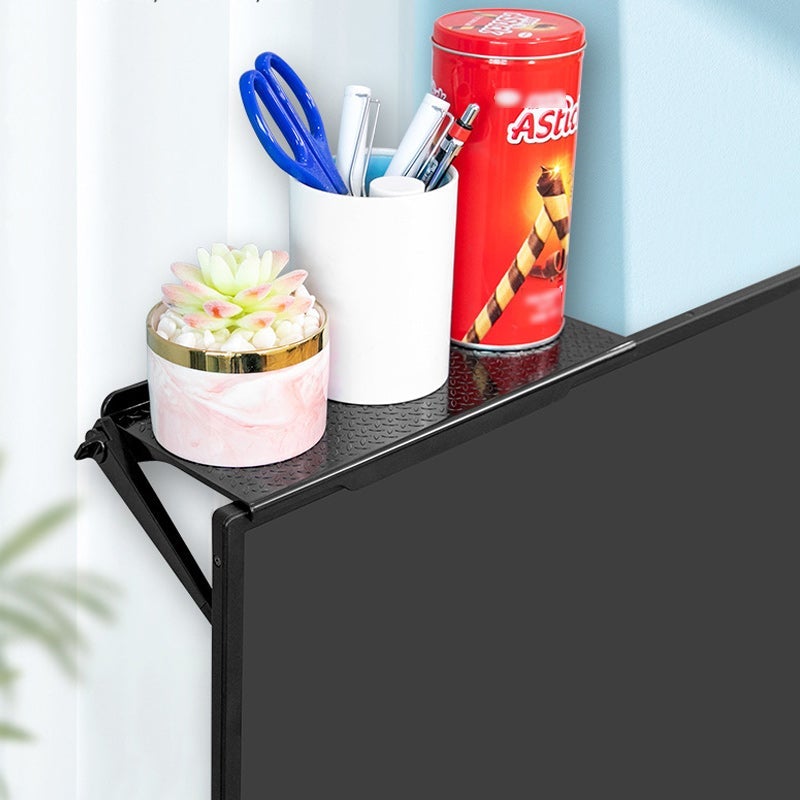 GlideHold® TopShelf: Multifunctional Screen Top Shelf Storage