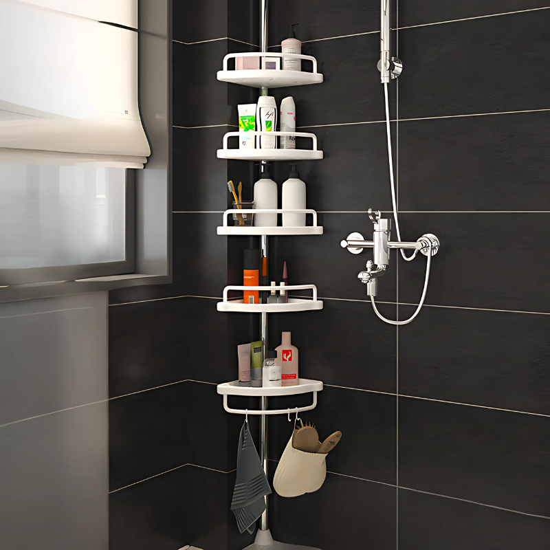 Globetrek° AdjustableRack: Extendable Bathroom Organizer Adjustable Rack