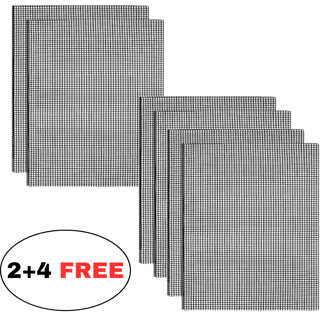 Globetrek° GrillNet: Reusable Heat Resistant Non-Stick BBQ Grill Net