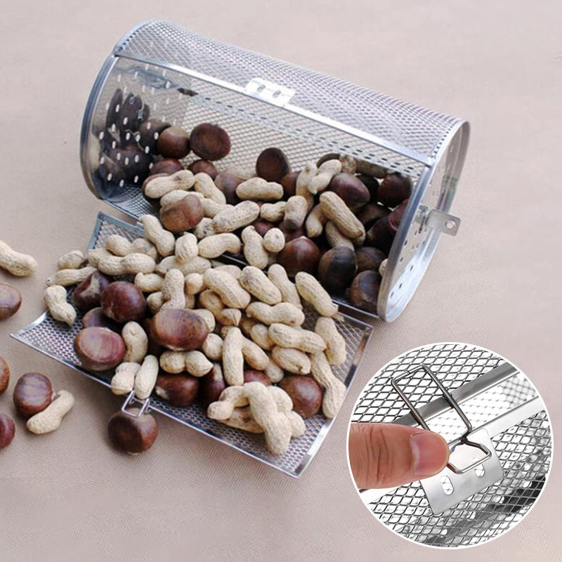 Globetrek° RotatingGrill: Stainless Steel Rotating Cooking Fry And Grill Cage