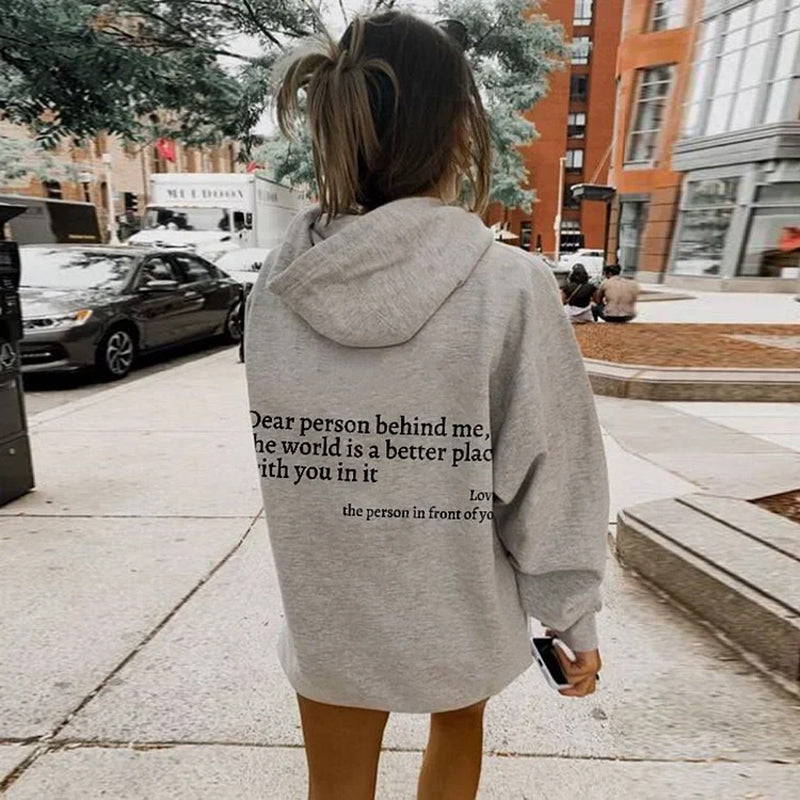 Icone™ DearHoodie: Hoodie With Front And Back Message Print