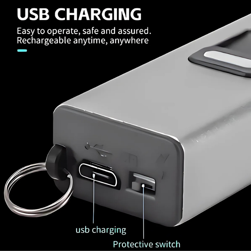 MiniShock: 2-In-1 Rechargeable Portable Self-Defense Device