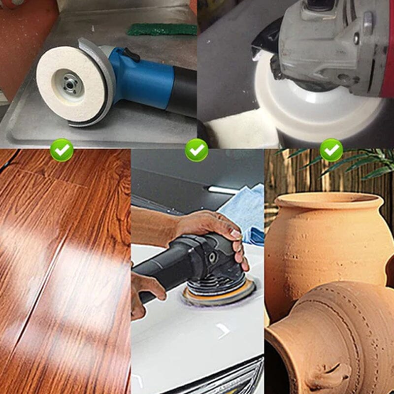 PolishingDisc - Versatile Wool Polishing Wheel Disc