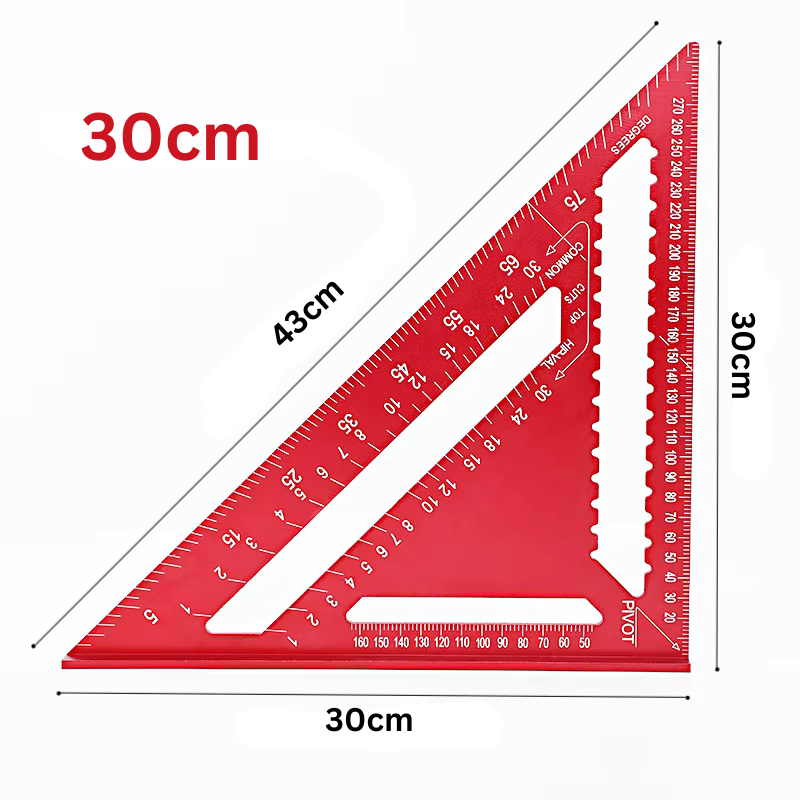 TriangleRuler - Aluminum Alloy Triangle Ruler For Woodworking