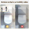Globetrek° ToiletBolt 1+1 Set FREE: Heavy Duty Toilet Seat Locking Bolt And Screws Kit