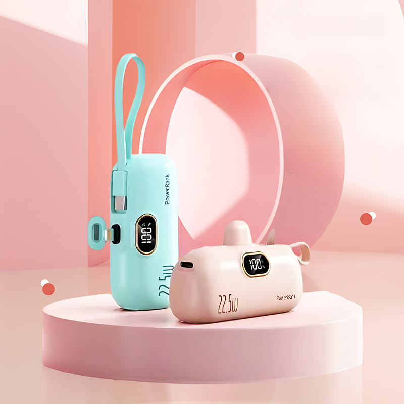 MiniCharge - Modern Stylish Portable Dual Port Mini Power Bank