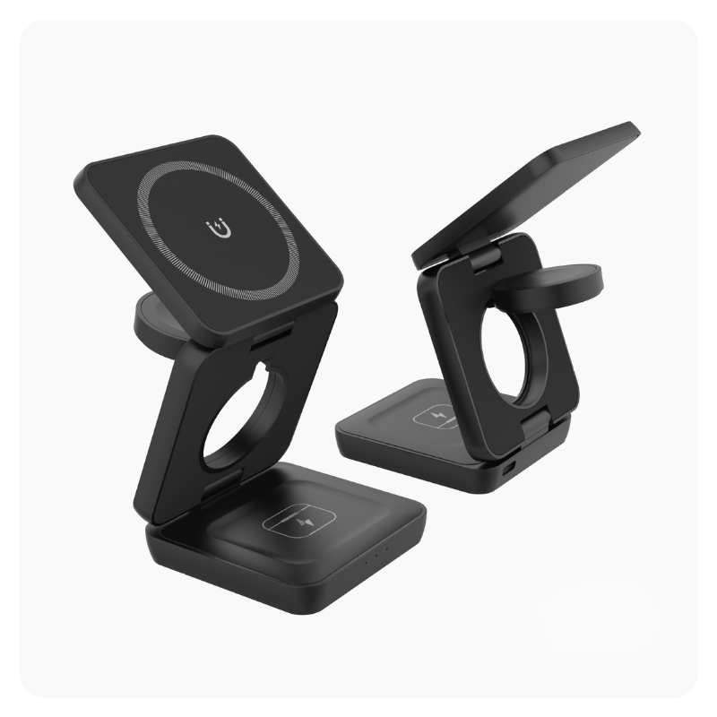 Holder360° MultiCharger: Multi-Function Foldable Magnetic Charging Stand