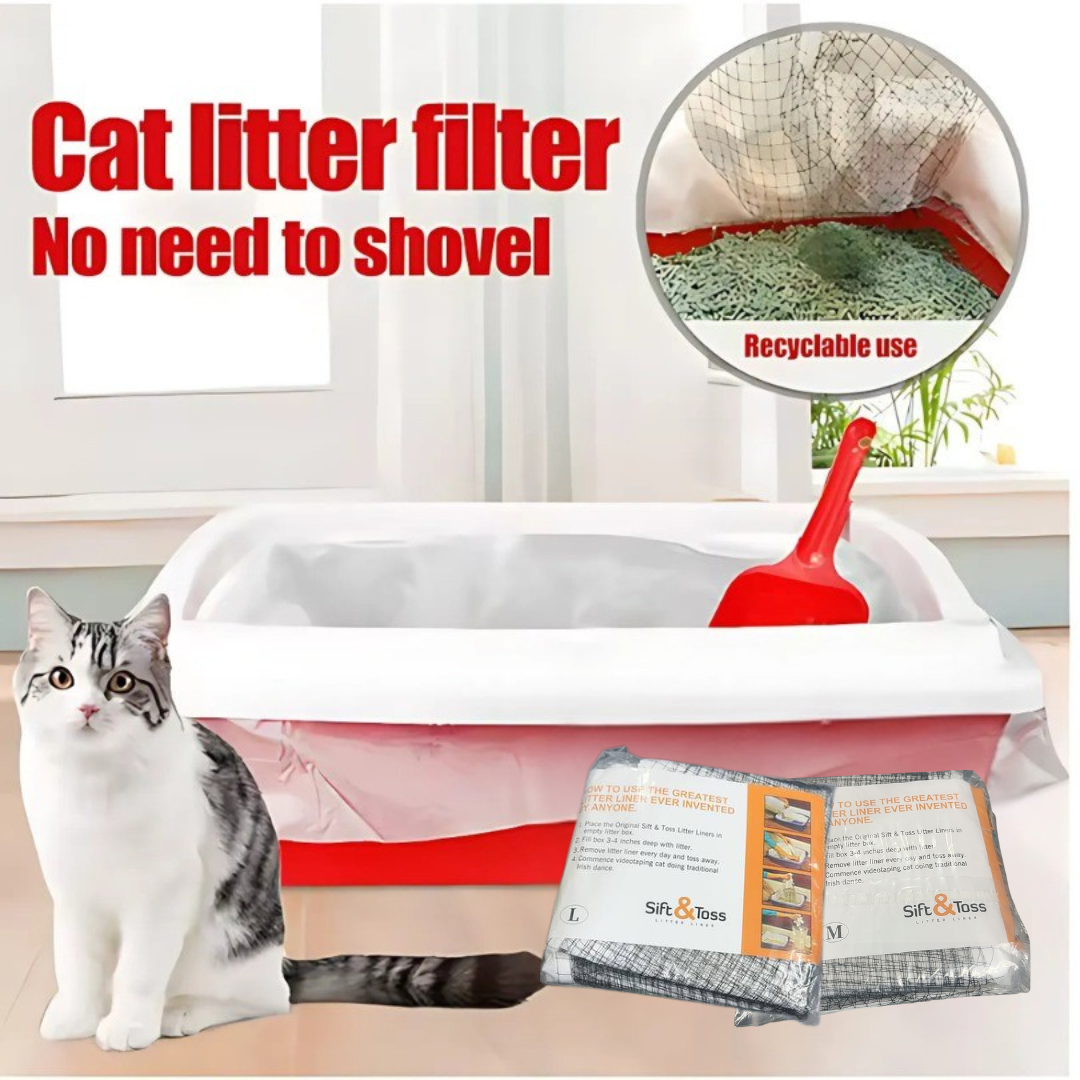 Catfri® WasteFilter 1+1 FREE: Reusable Cat Litter Liners For Waste Removal