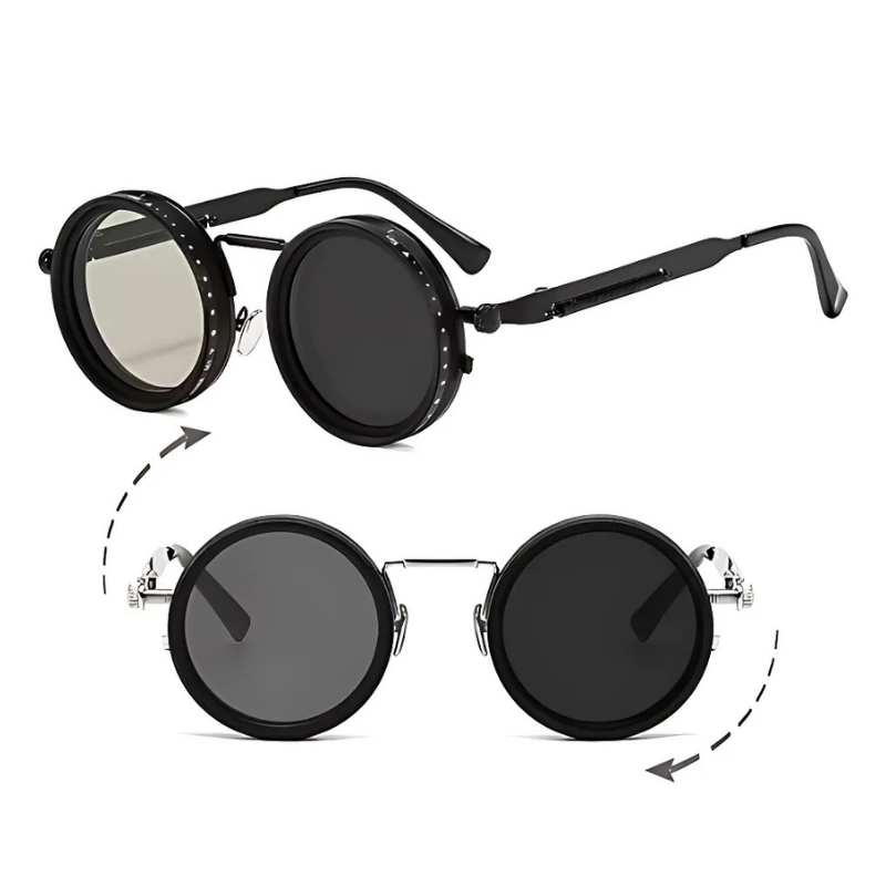 AdjustableSunglass: Bright To Low Light Adjustable Dimming Sunglass With Case