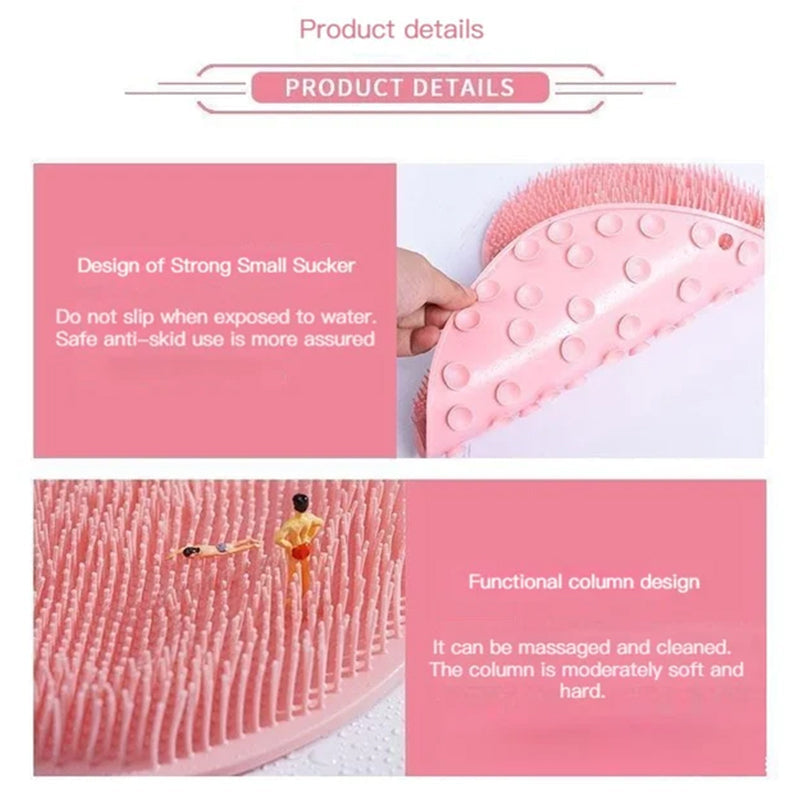 ScrubMat 1+1 FREE: Non-Slip Shower Scrub Mat Full-Body Exfoliating Brush