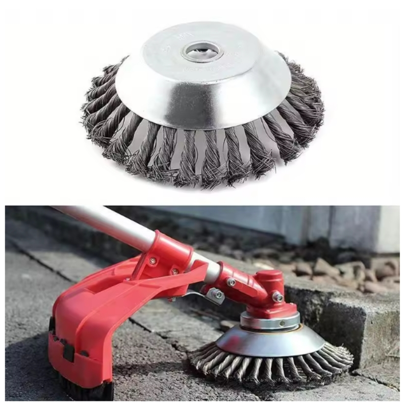 CutterHead: Heavy-Duty Steel Wire Weed Cutter 20cm Brush Head Set