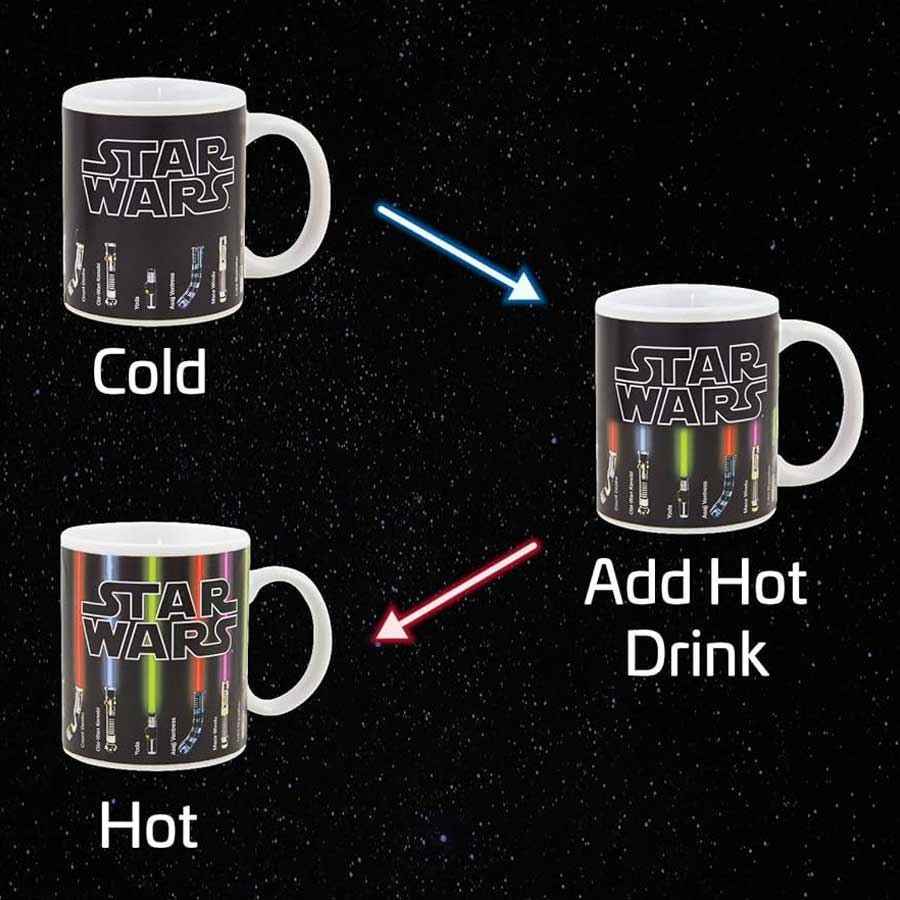 MagicMug: Magical Heat Sensitive Lightsaber Transformation Mug