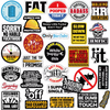 FunnyStickers: Funny Blue Collar Waterproof Stickers Pack