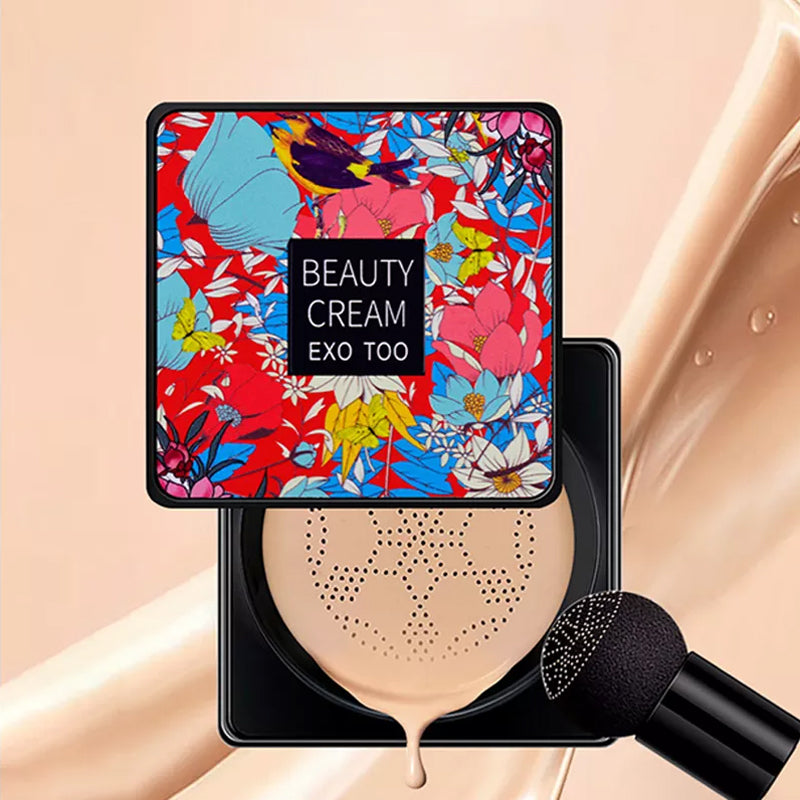 FoundationCream 1+1 FREE - Moisturizing And Brightening Foundation Cream With Soft Sponge