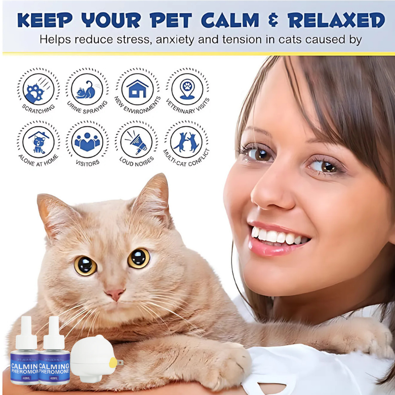 DogCatFri™  PetDiffuser: Pet Calming Pheromone Diffuser Set