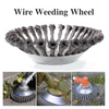 CutterHead: Heavy-Duty Steel Wire Weed Cutter 20cm Brush Head Set