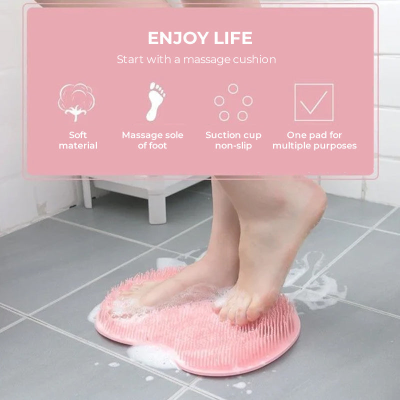 ScrubMat 1+1 FREE: Non-Slip Shower Scrub Mat Full-Body Exfoliating Brush