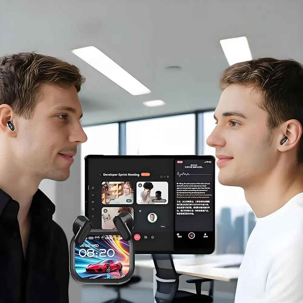 ProEarbuds™ – Compact Travel Earbuds With Smart Display
